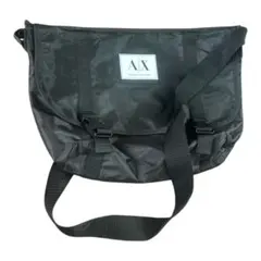 【鑑定済】ARMANI Exchangeブラック ショルダーバッグ