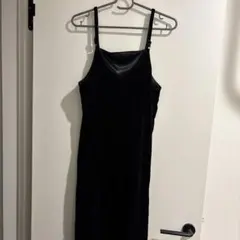 GU ベロアキャミソールワンピース　241-348262