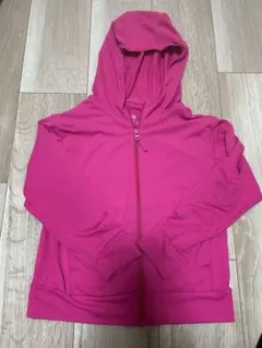 UNIQLO AIRism UVカット ピンク ジップアップパーカー 120
