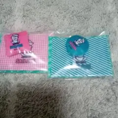 リカちゃんくじ　ブランケット&クッション　ブルー　ピンク　2点セット