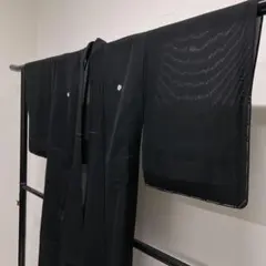 喪服　夏用着物　絽　五つ紋　着物　051t