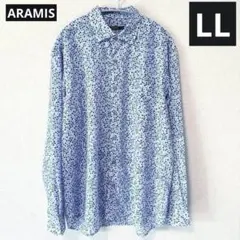【極美品】ARAMIS 総柄シャツ LL 幾何学模様 刻印ボタン 80s 90s