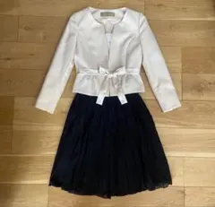 【週末値下げ】入学式　卒業式　ママスーツ　セレモニースーツ3点セット