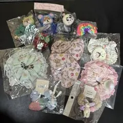 ハンドメイド　ヘアゴムセット
