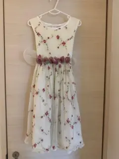子ども ドレス 120cm 刺繍 フォーマル 発表会