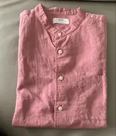 未使用　ユニクロ　コットンリネンシャツ　半袖シャツ