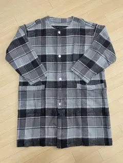 ス*ズ様 FLANNEL CHECK COAT GREYのサムネイル