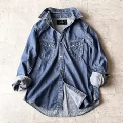 HUG O WaR CLOTH&CROSS ヴィンテージ 仕上げ デニム シャツ - メルカリ