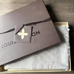 ルイヴィトン　LV 大判ストール　ベージュ