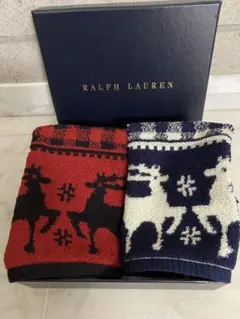 新品未使用品  ラルフローレン　ハンカチ　2枚組　ミニタオル