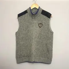 Adidas knit vest / アディダスニットベストグレー