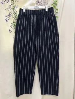 GU ジーユー シェフパンツ ストライプ メンズ L