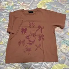 ・DOUBLE FLAGS リボンpt TEE グリーンパークスのサムネイル