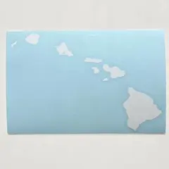 ハワイ諸島 ステッカー ｜ 白色