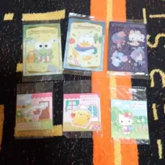 サンリオ キャラクター カード シール 6点セット