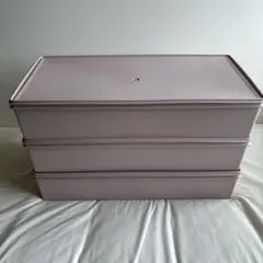 美品/4個セット/タッパーウェア/ロング/スーパーケース/ピンク/廃番品 美品/4個セット/タッパーウェア/ロング/スーパーケース/ピンク/廃番品