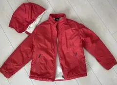 ノースフェイス レッド ダウン ジャケット 130 赤　美品