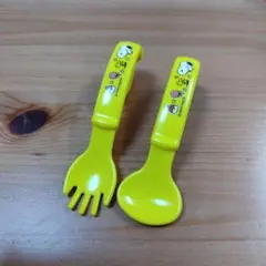 スプーン＆フォークセット/スヌーピー/日本製/黄色