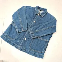 UNIQLO　デニムセットアップ　上下セット　ブルー デニムジャケット　100