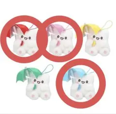 はなまるおばけ カラフルアンブレラマスコット 3点セット