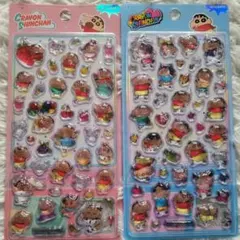 クレヨンしんちゃん 3D立体　ボンボンドロップシール　2枚セット