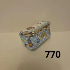 770 がま口ハンドメイドボックス型ミニサイズ　ポップ柄