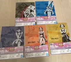 バンダイ ONE PIECE クリアファイル 5枚セット 一番くじ H賞