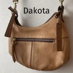 Dakota ダコタ 本革 レザー ショルダーバッグ 鞄 肩 斜めがけ キャメル