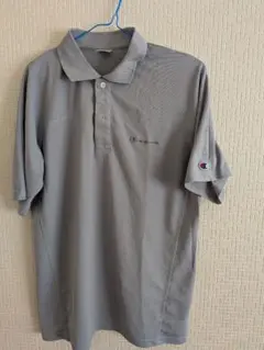 Champion グレー ポロシャツ Lサイズ