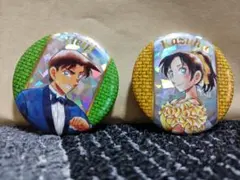 名探偵コナン 服部平次 遠山和葉 缶バッジ