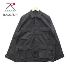 ROTHCO RIP STOP BDUジャケット Lブラック OVY