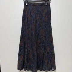 FRAY.ID フレイアイディー　レース　ナローロングスカート S