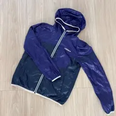 adidas フード付きジャケット 紫・黒のサムネイル