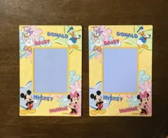 Disney マグネット フォトフレーム 写真立 ミッキー ドナルド 2個セットのサムネイル