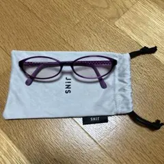 JINS パープル オーバル PCメガネ