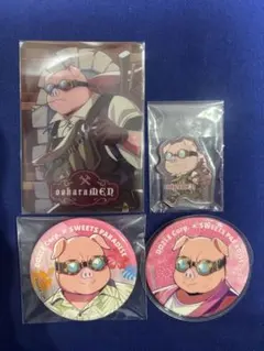 ドズル社 おおはらMEN ワークス カード スイパラ 缶バッジ