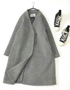 美品✨スローブイエナ HAMILTONダブルフェイスウールチェスターコート