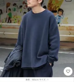 Dad TECH CREW PULLOVER wide dad ワッフル 美品