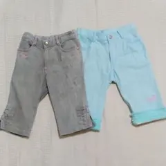 メゾピアノ　120㎝ハーフパンツ２枚セット