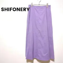 370【シフォネリ】 ロングスカート　(XL)　バックリボン　大きいサイズ