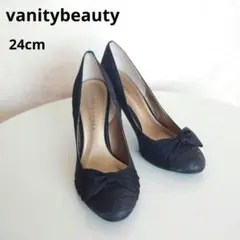 美品【vanitybeauty】 黒パンプス ハイヒール 24.0cmのサムネイル