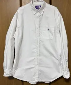 ノースフェイスパープルレーベル　OXB.D.Shirt シャツ ホワイト　M