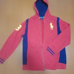 Polo Ralph Lauren フルジップパーカー レッド ポロマーク