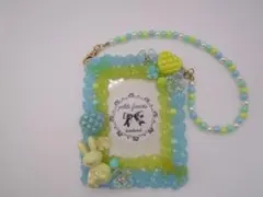 ホイップデコトレカケース(グリーンイエローストラップ)