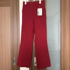 赤 カジュアルパンツ