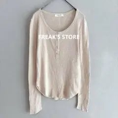 FREAK'S STORE/ヘンリーネック 長袖 Tシャツ/トップス/3712