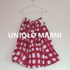 新品☆UNIQLO MARNI バルーンシェイプスカート レッド M 【完売品】のサムネイル