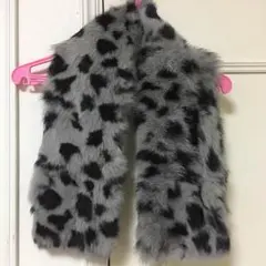 ファーマフラー ヒョウ柄