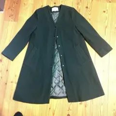 si:m ダークグリーン ロングコート 38