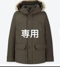 美品　ユニクロ　ノンキルトダウンジャケット　L